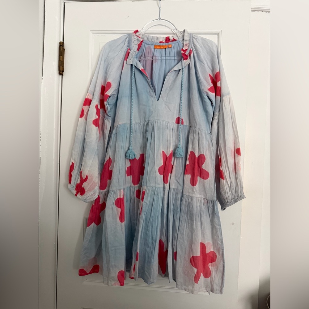 Oliphant Balloon Sleeve Short Dress • Mela Blue • Women’s Size XS LIKE NEW - Picture 3 of 6